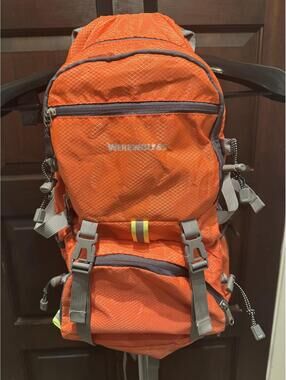 Werewolves Orange Outdoor Hiking water proof Backpack with Multiple Compartments